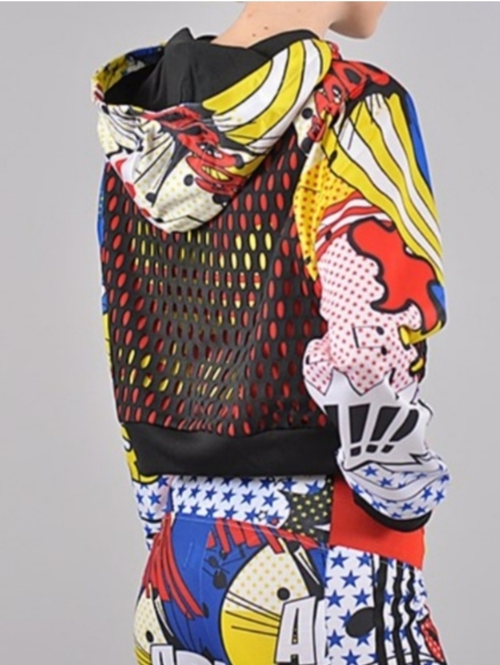 Adidas x Rita Ora Comic Print 3pc Set Hoodie (XL) Leggings (L) Sneakers (10) - Picture 2 of 16